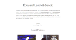Desktop Screenshot of edouardlb.com