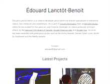 Tablet Screenshot of edouardlb.com